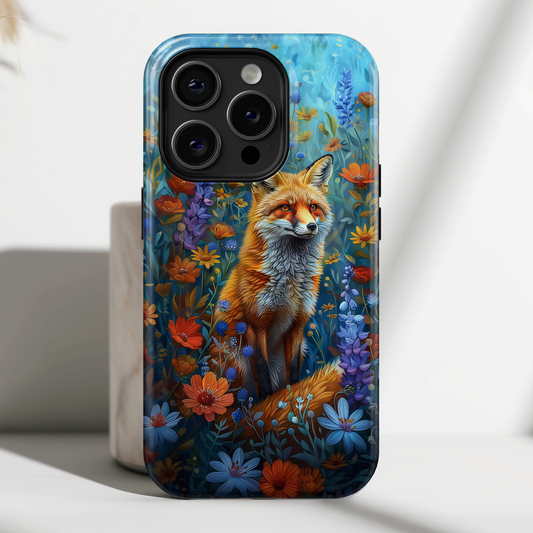 Fox in Enchanted Meadow Design iPhone Case