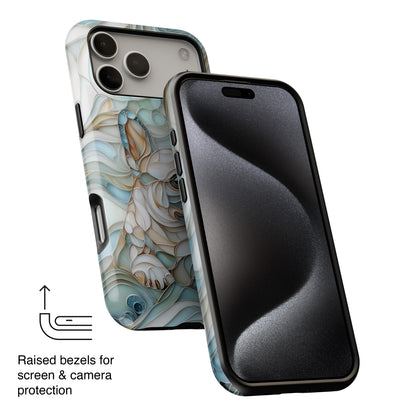 Frenchie Puppy Stained Glass Art iPhone Case