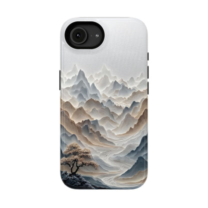 The Sweeping Valley – Sculptural Mountain Design iPhone Case
