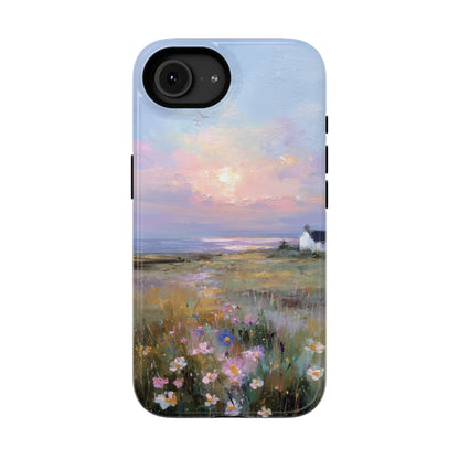 The Coastal Cottage – Impressionist Landscape Design iPhone Case
