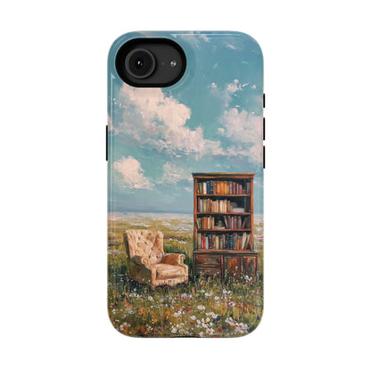 The Dreamer's Study – Surreal Meadow Design iPhone Case