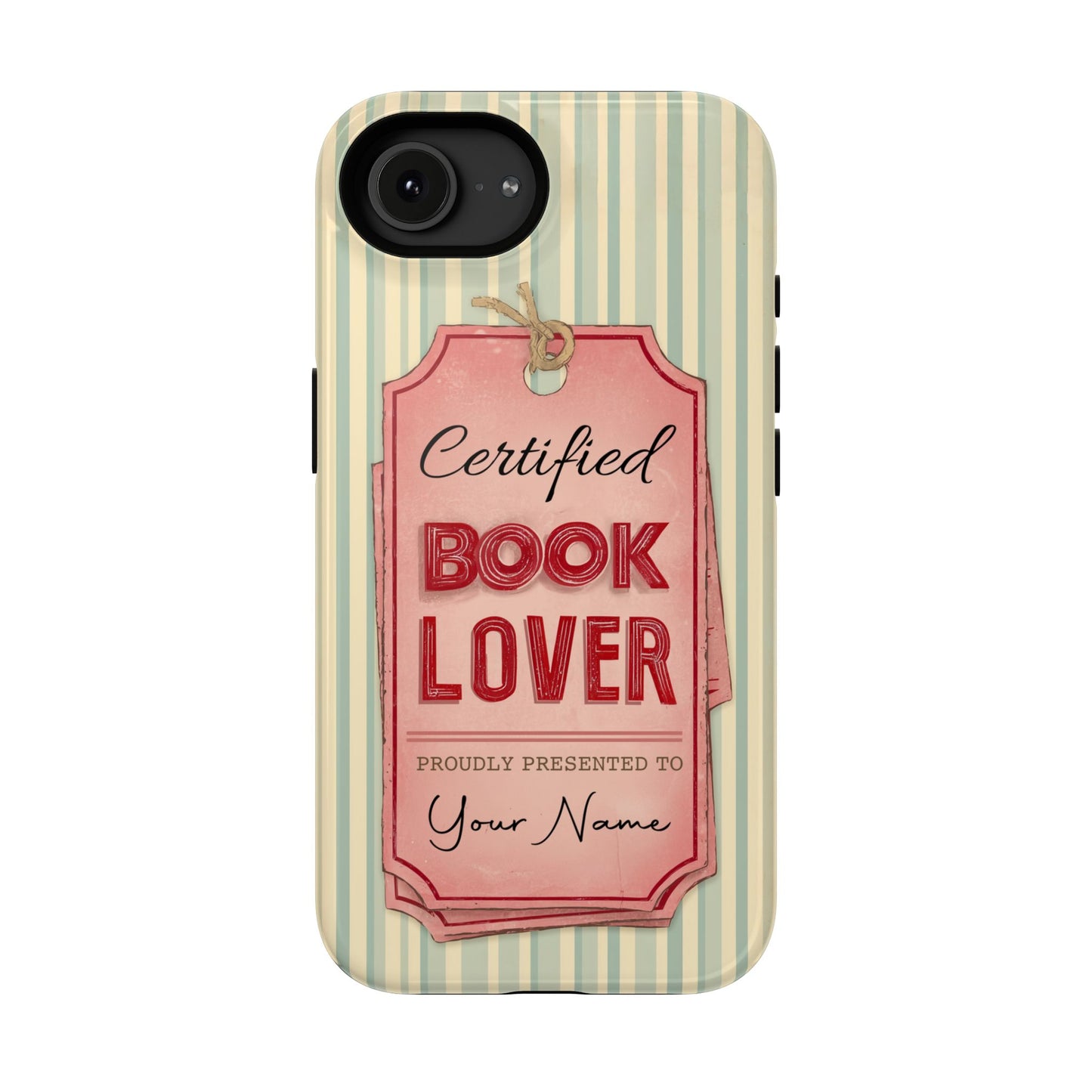 Certified Book Lover – Personalized Vintage Design iPhone Case