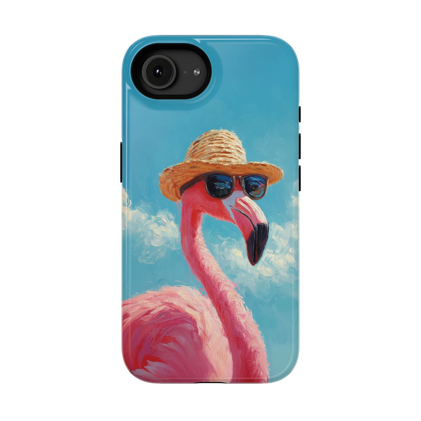 Vacation Mode – Painted Flamingo Design iPhone Case