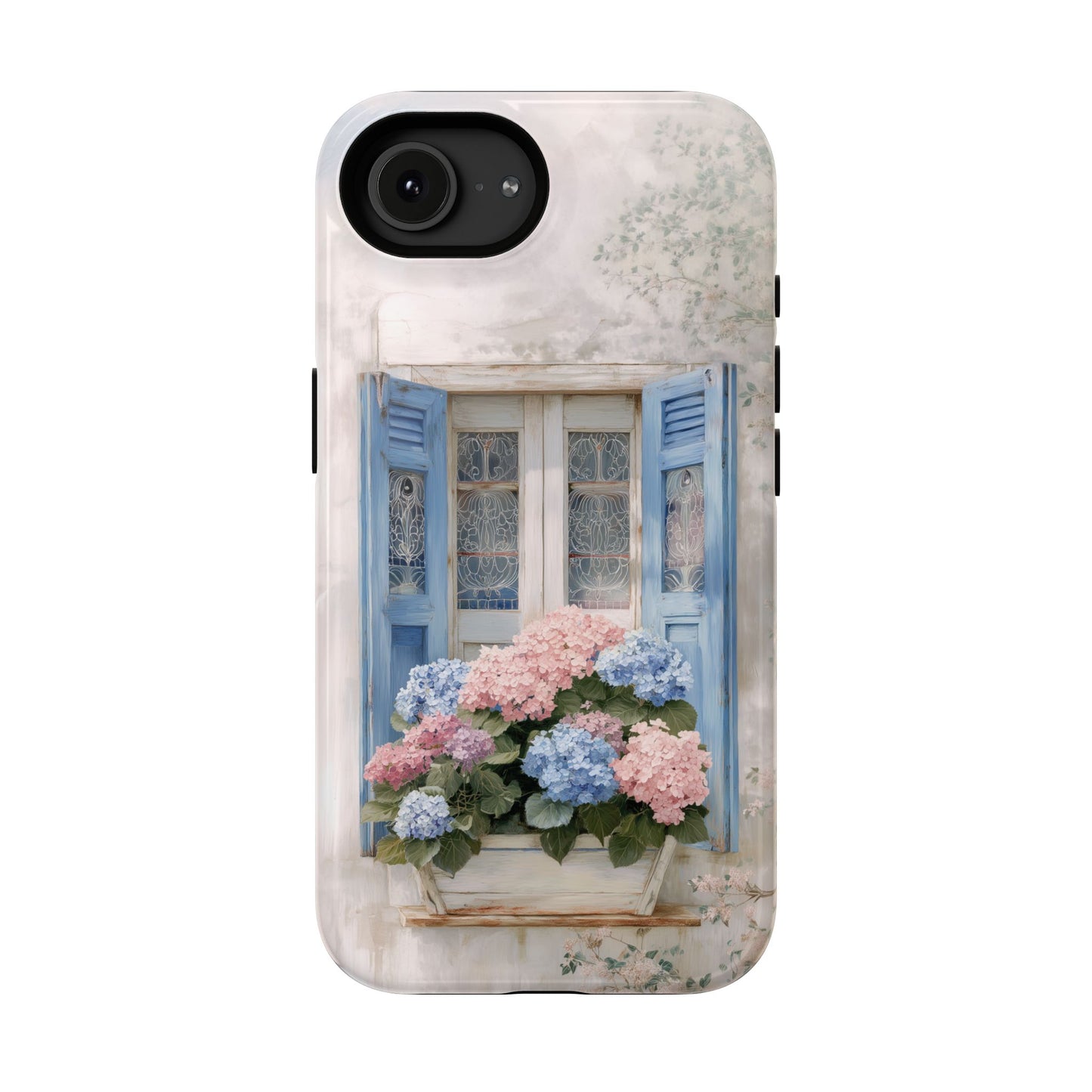The Provence Window – Hydrangea Design iPhone Case