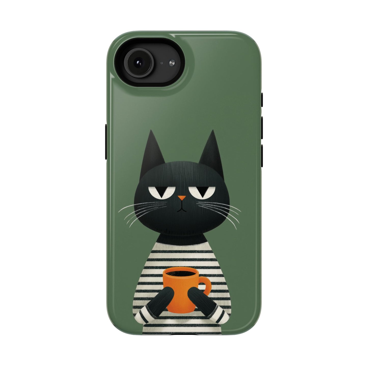 The Pre-Caffeine Feline – Grumpy Cat Design iPhone Case