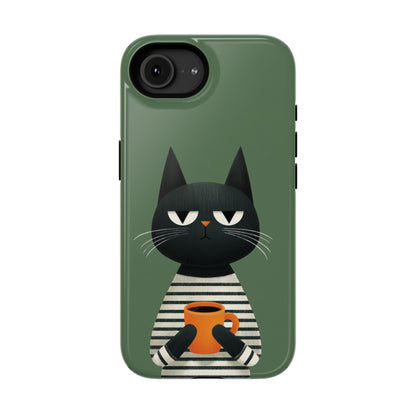 The Pre-Caffeine Feline – Grumpy Cat Design iPhone Case