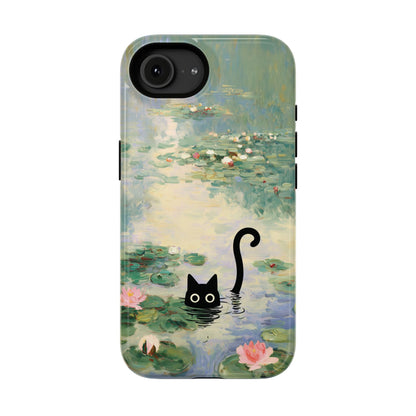 The Water Lily Lurker – Fine Art Parody Design iPhone Case