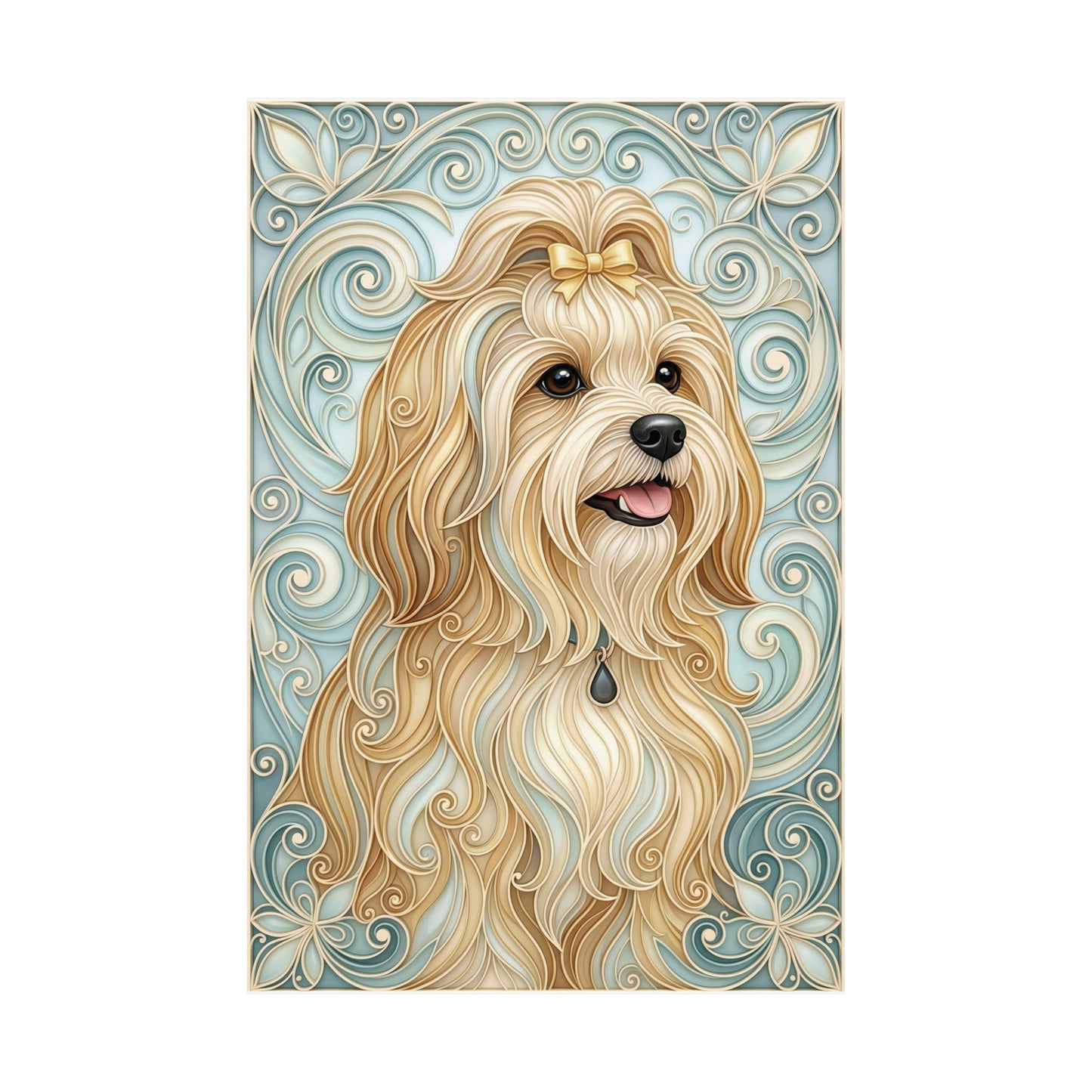 The Elegant Filigree – Custom Pet Portrait Wall Art