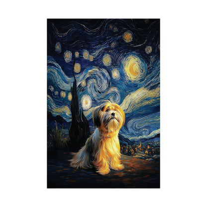 The Starry Night Stargazer – Custom Impressionist Pet Wall Art