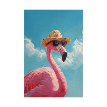 Vacation Mode – Painted Flamingo Design Wall Art