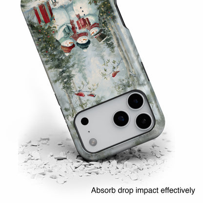 Frosty Friends Design iPhone Case