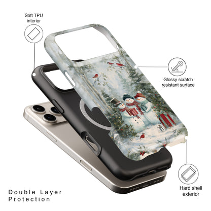 Frosty Friends Design iPhone Case