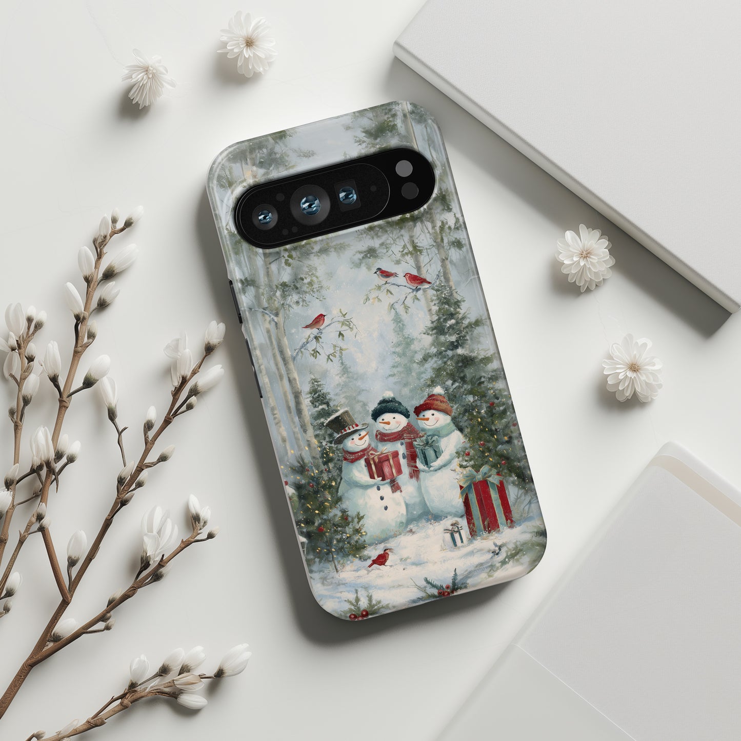 Frosty Friends Design Phone Case for Google Pixel