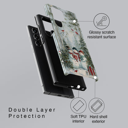 Frosty Friends Design Phone Case for Galaxy S series Phones