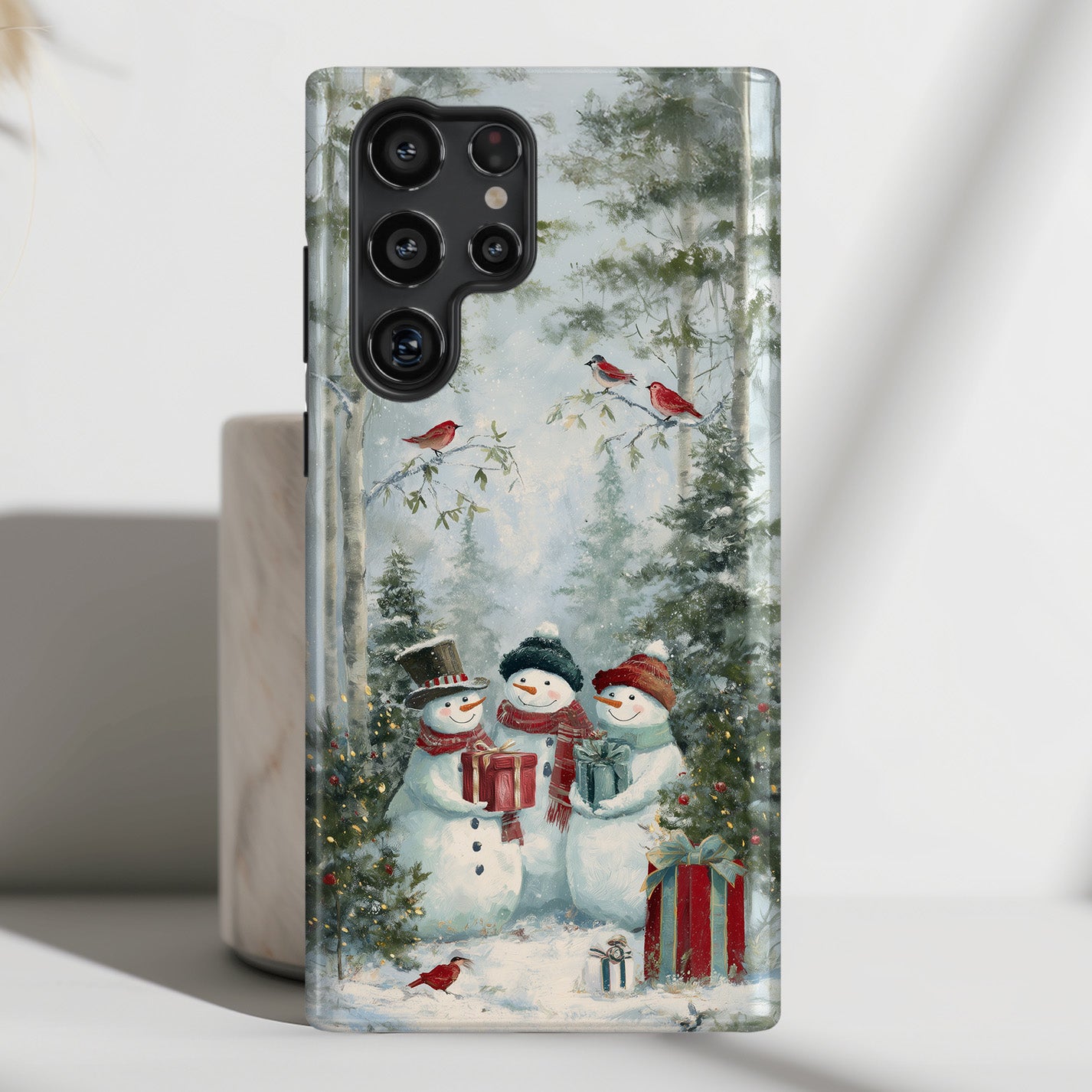 Frosty Friends Design Phone Case for Galaxy S series Phones