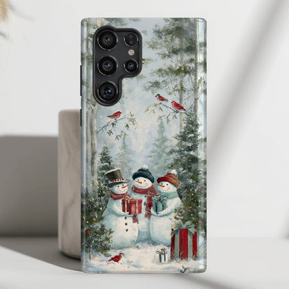 Frosty Friends Design Phone Case for Galaxy S series Phones