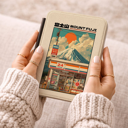 Fuji Golden Hour – Retro Anime Kindle Case