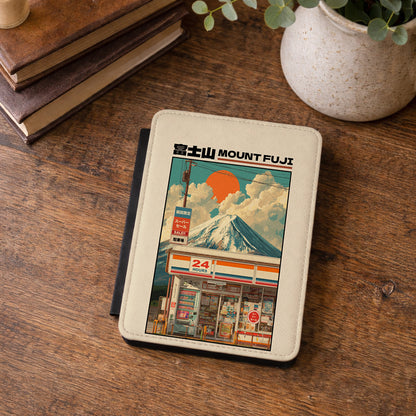 Fuji Golden Hour – Retro Anime Kindle Case