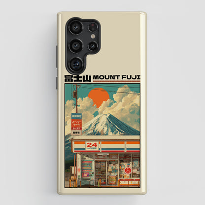Fuji Golden Hour – Retro Anime Design Phone Case for Galaxy S series Phones