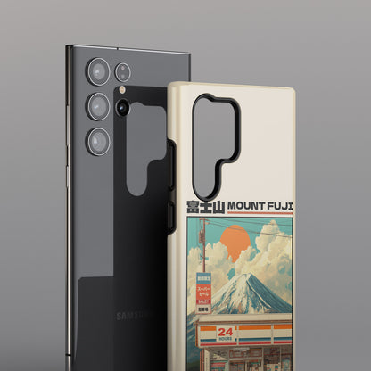 Fuji Golden Hour – Retro Anime Design Phone Case for Galaxy S series Phones