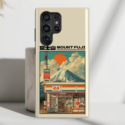 Fuji Golden Hour – Retro Anime Design Phone Case for Galaxy S series Phones