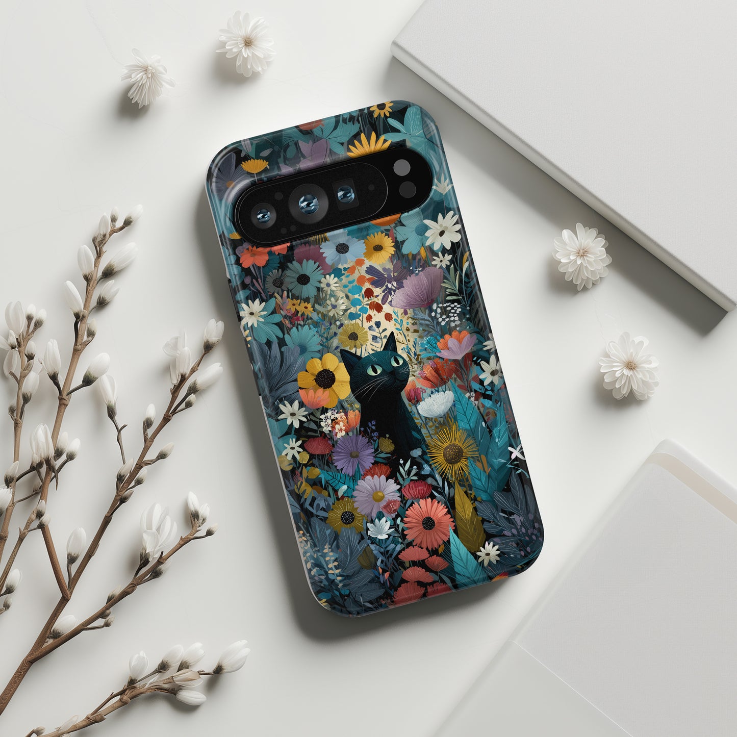 Garden Kitty Design Phone Case for Google Pixel