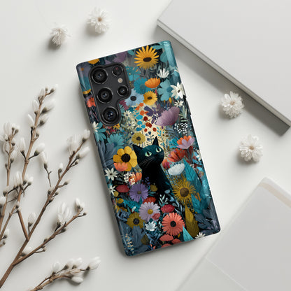 Garden Kitty Design Phone Case for Galaxy S series Phones