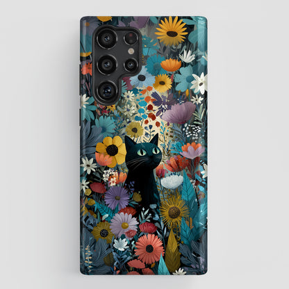 Garden Kitty Design Phone Case for Galaxy S series Phones