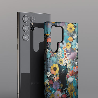 Garden Kitty Design Phone Case for Galaxy S series Phones