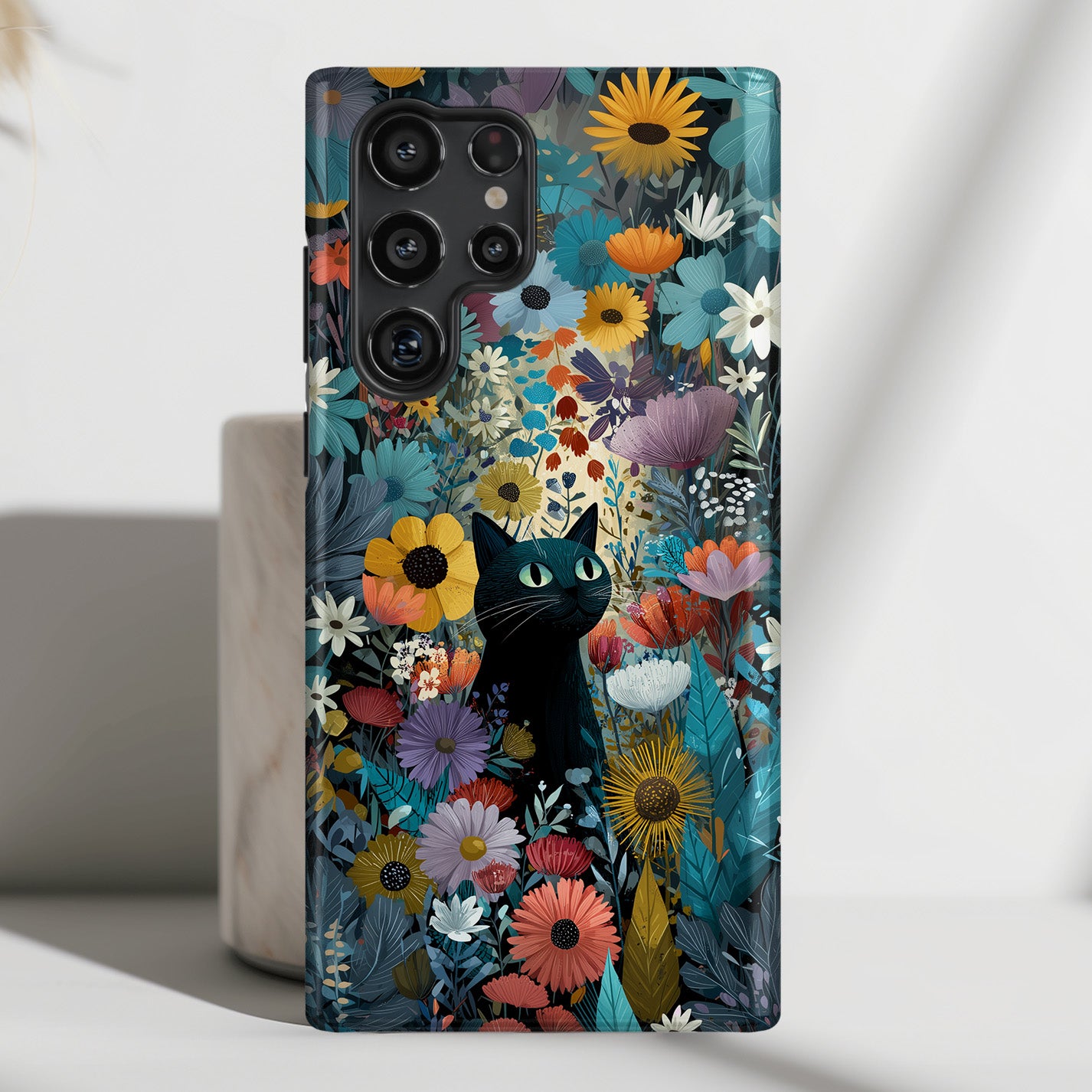 Garden Kitty Design Phone Case for Galaxy S series Phones