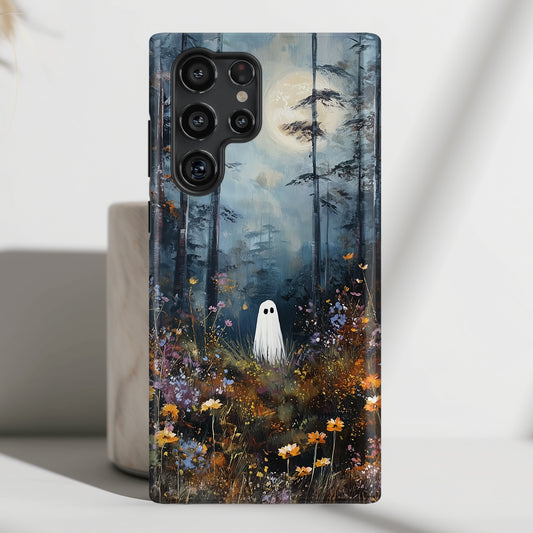 Ghost in Bloom Design Phone Case for Galaxy S series Phones