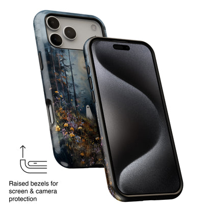 Ghost in Bloom Design iPhone Case