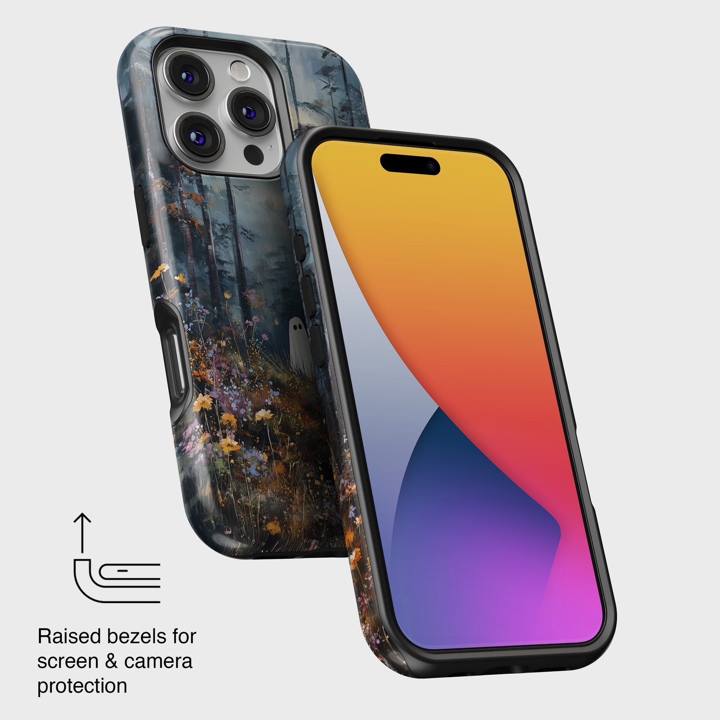 Ghost in Bloom Design iPhone Case (Copy)