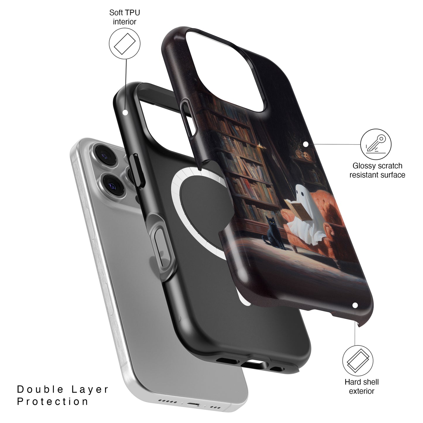 Ghostly Tales Design iPhone Case