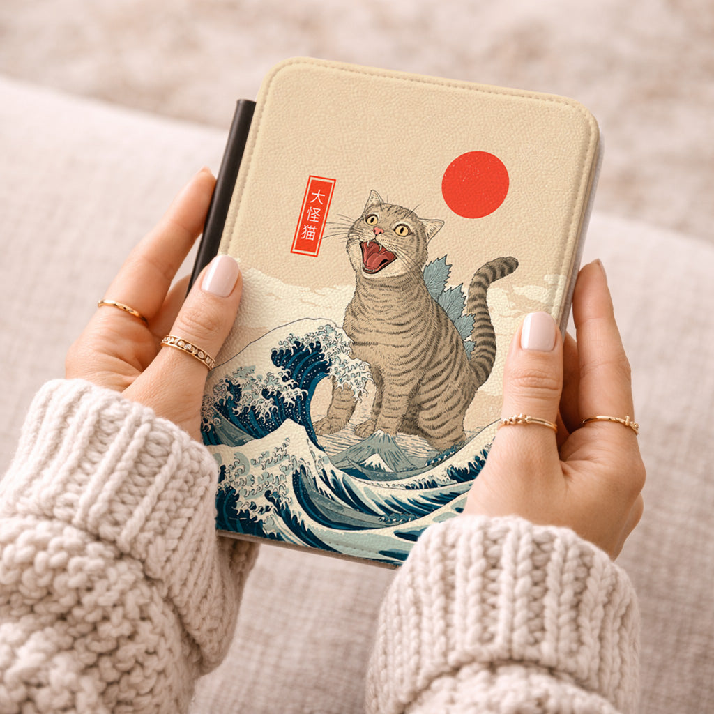 The Roaring Neko – Ukiyo-e Parody Kindle Case