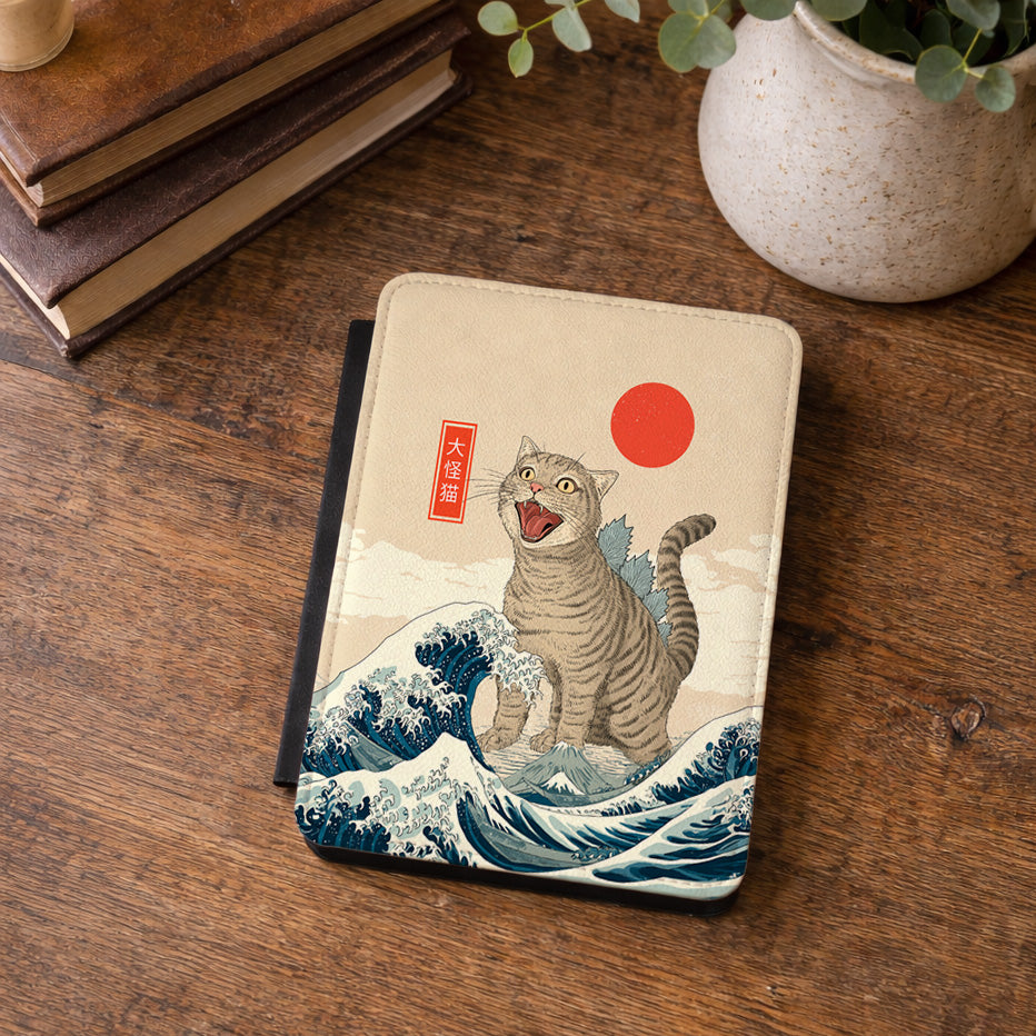 The Roaring Neko – Ukiyo-e Parody Kindle Case