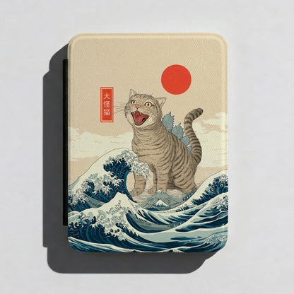 The Roaring Neko – Ukiyo-e Parody Kindle Case