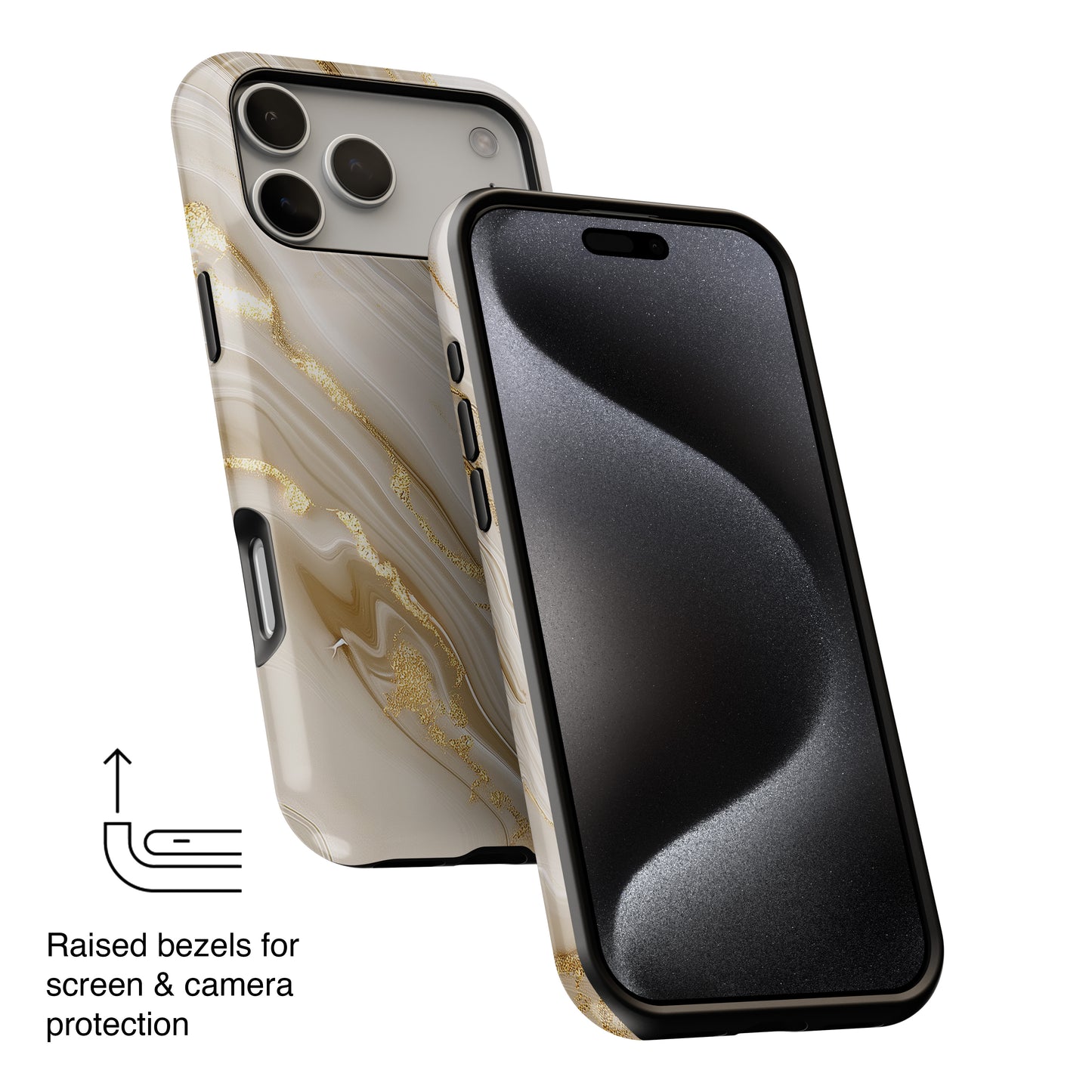 Luxury Gold Marble Case for iPhone