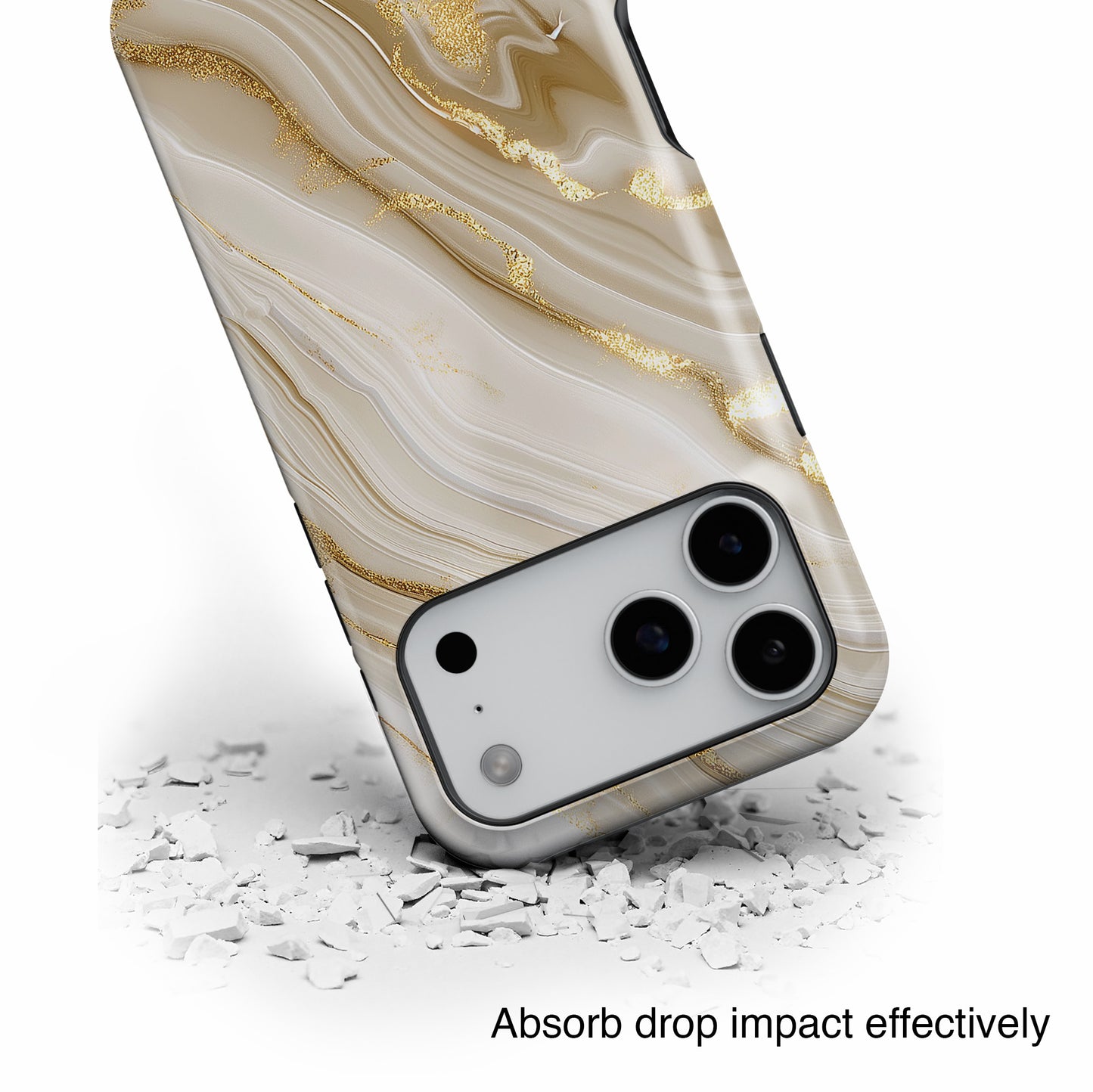 Luxury Gold Marble Case for iPhone
