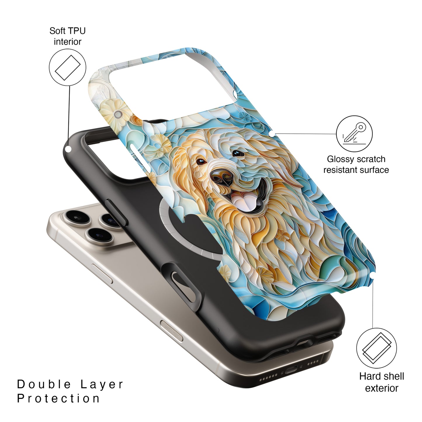 Golden Layers Design iPhone Case