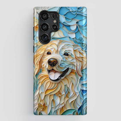 Golden Layers Design Phone Case for Galaxy S series Phones