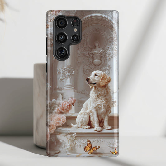 Golden Retriever French Toile Design Case for Galaxy S series Phones