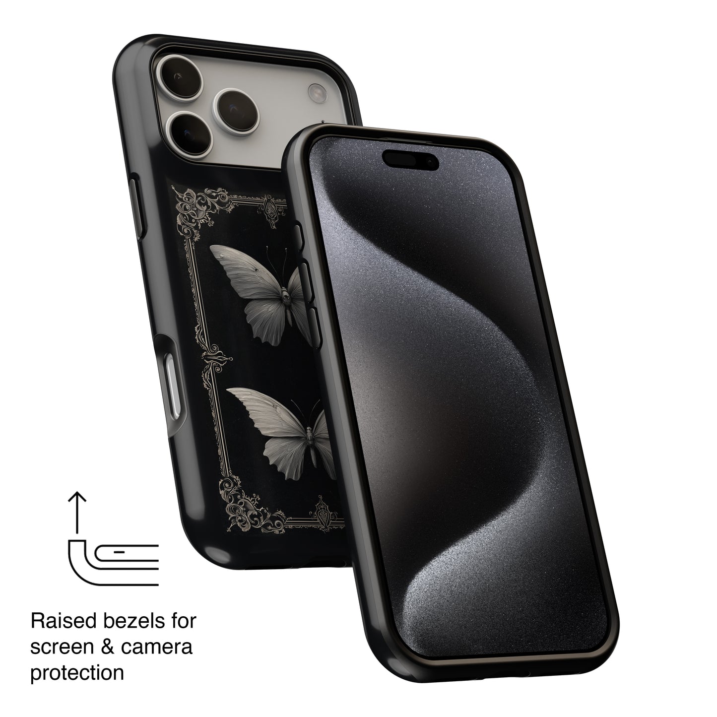 Gothic Wings Design iPhone Case