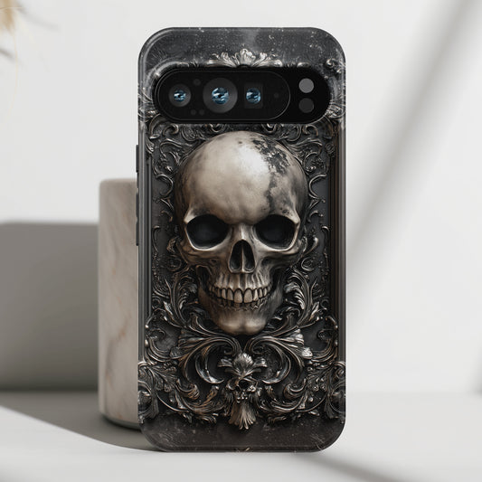 Gothic Skull Metalwork Design Phone Case for Google Pixel