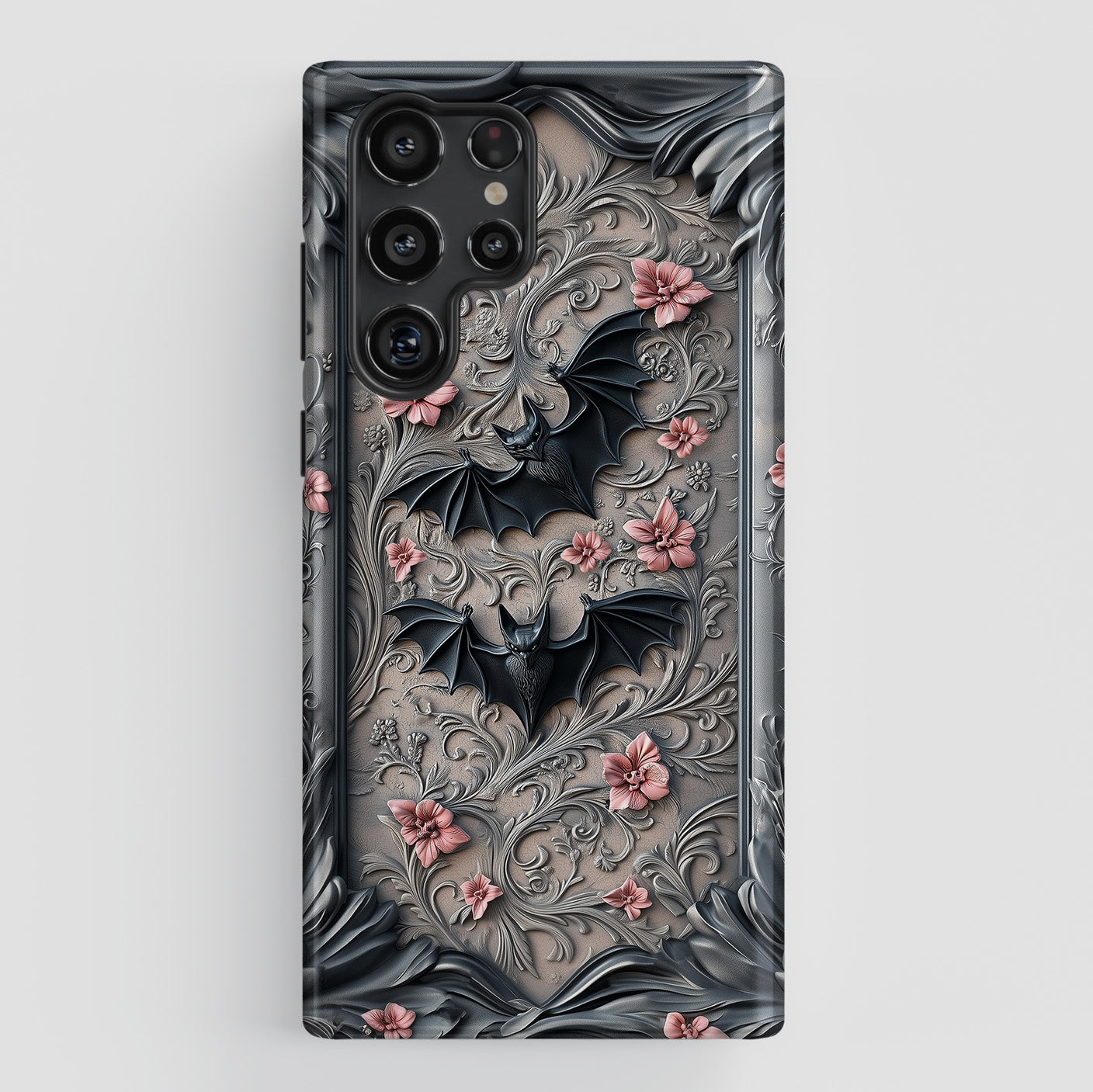 Gothic Victorian Style Bats Design Case for Galaxy S series Phones