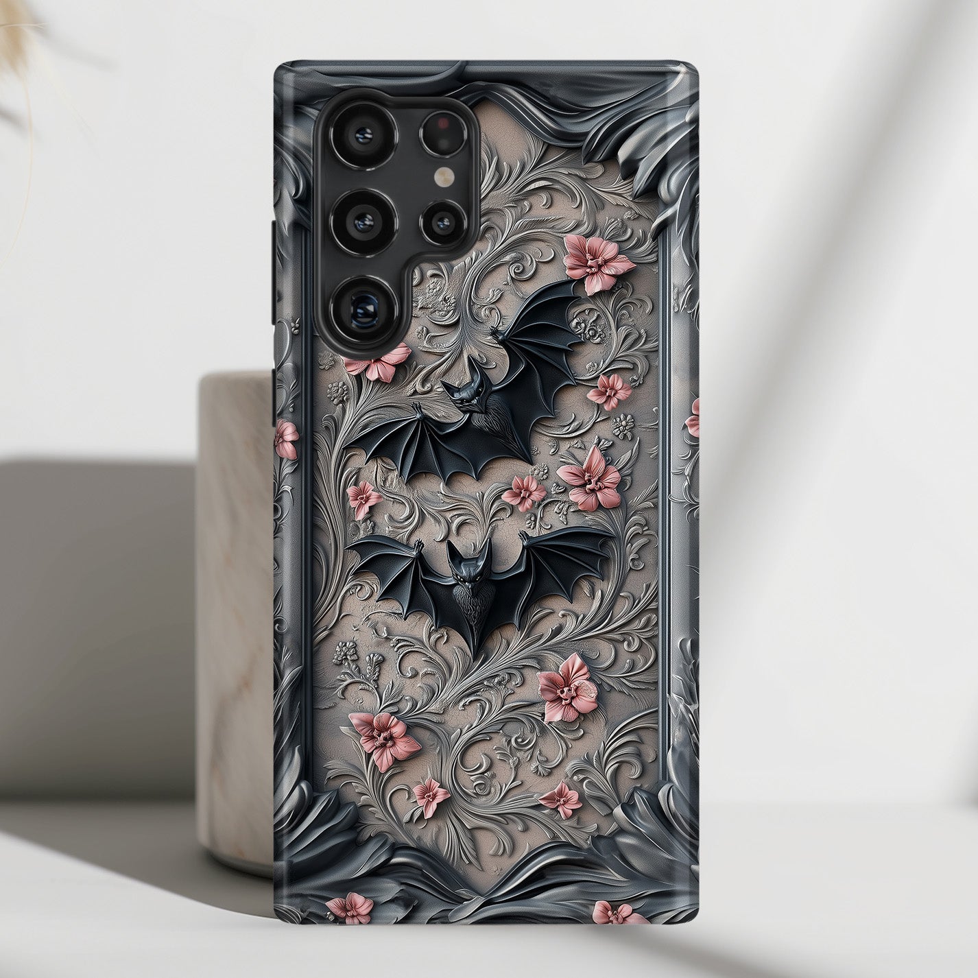 Gothic Victorian Style Bats Design Case for Galaxy S series Phones