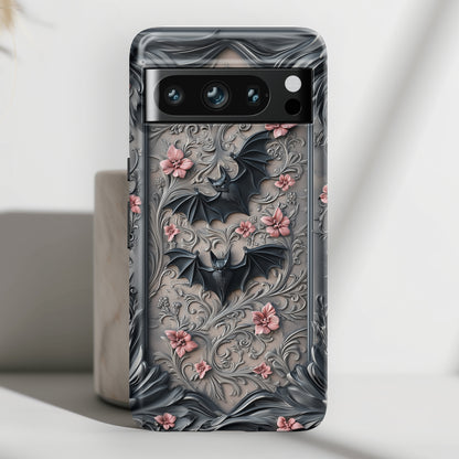 Gothic Victorian Style Bats Design Google Pixel Phone Case