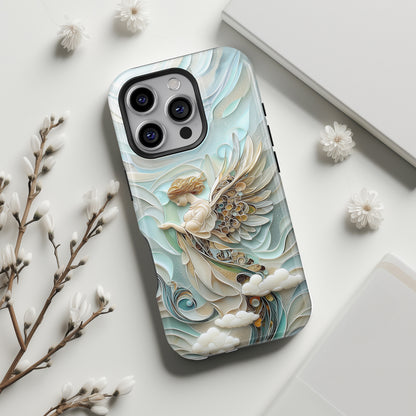 Holy Angel Quilling Art Design iPhone Case