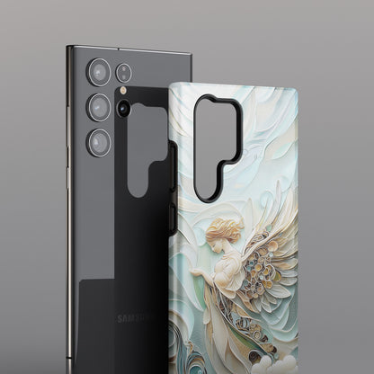 Holy Angel Quilling Art Design Phone Case for Galaxy S series Phones