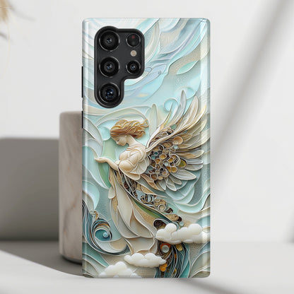 Holy Angel Quilling Art Design Phone Case for Galaxy S series Phones